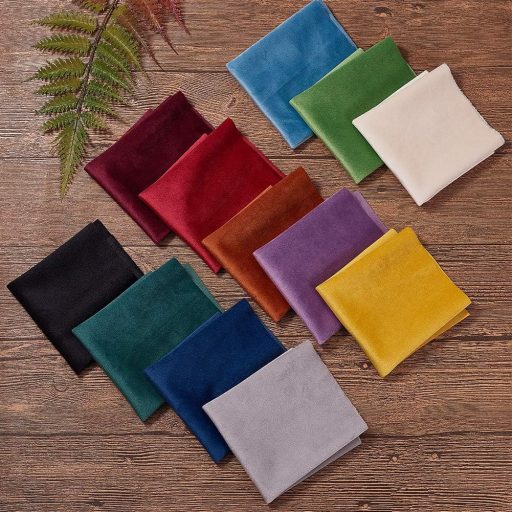 BENECREAT 12 db 29x20 cm dupla plüss bársony szövet, kézműves DIY anyag varráshoz