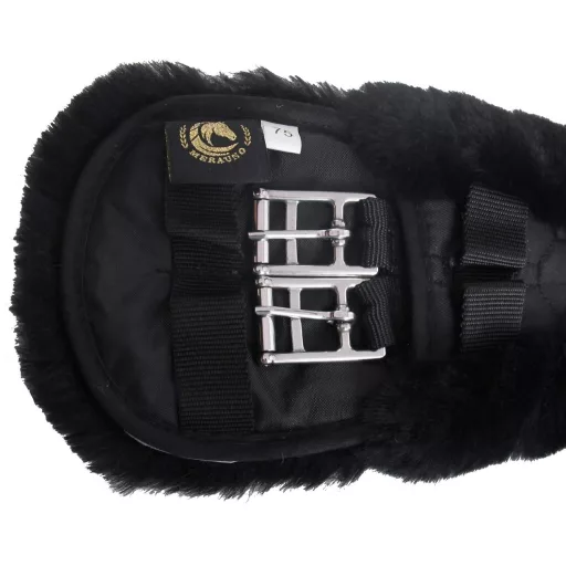 Chingă anatomică din lână Merino Merauno® - Chingă scurtă de dresaj, anti-alunecare.