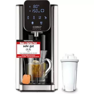   CASO HW660 Turbo Forró Vízadagoló 2600W, 40-100°C, Energiatakarékos Rozsdamentes Acél