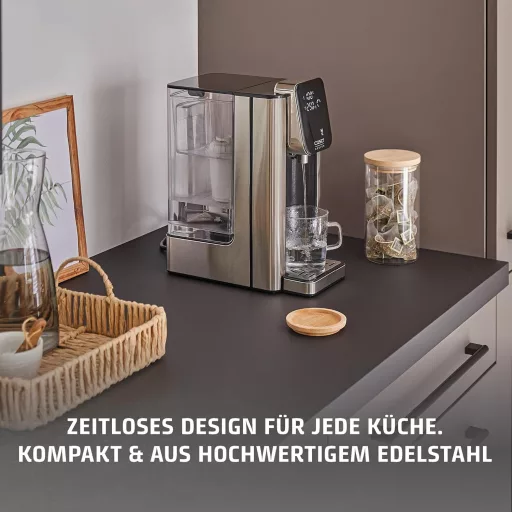 CASO HW660 Turbo Forró Vízadagoló 2600W, 40-100°C, Energiatakarékos Rozsdamentes Acél