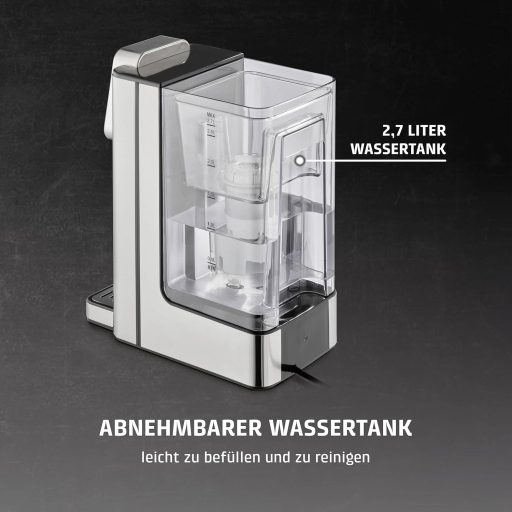 CASO HW660 Turbo Forró Vízadagoló 2600W, 40-100°C, Energiatakarékos Rozsdamentes Acél