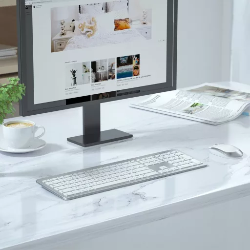 Seenda Vezeték nélküli Billentyűzet és Egér Szett, Ultravékony, Csendes, Ergonomikus