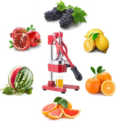 CO-Z Presă manuală de fructe roșie pentru citrice, din oțel inoxidabil