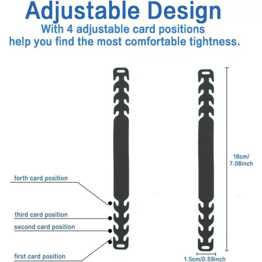 KATELUO Čierne Nastaviteľné Silikónové Ušné Háčiky pre Slúchadlá, 10 ks