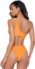 Ducomi Joy Női Egész Testes Fürdőruha - Monovállú Bikini, Push Up Top és Brazil Stílusú Alsó Rész, M méret