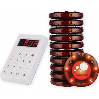   Retekess TD158 Vezeték nélküli Hívórendszer Étteremhez, LED Kijelzővel és Néma Billentyűzettel