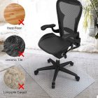 Kuyal PVC Teppich-Stuhlmatte, Otthoni és Irodai Asztalszék Alátét, Rutschfest, BPA-mentes, Átlátszó