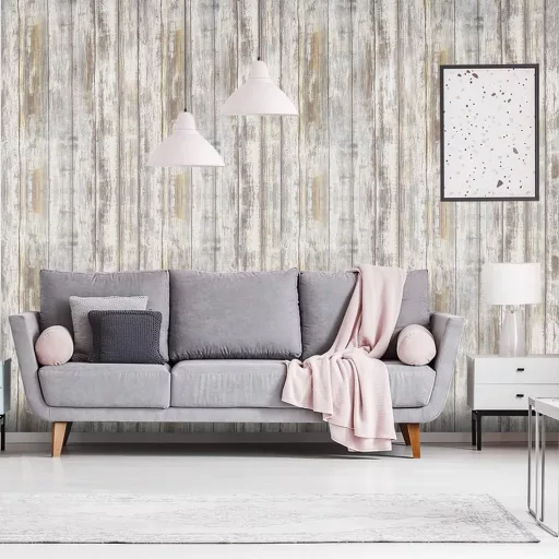 Arthome samoljepljiva dekorativna folija s uzorkom drveta za namještaj, smeđa, 43,5×305 cm