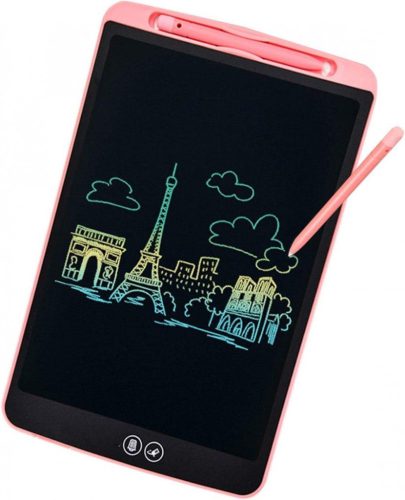 Tabletă de scris LCD roz, de 8.5 inch, cu ecran colorat