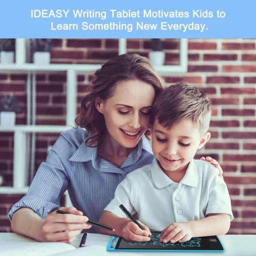 Modrý LCD kresliaci tablet 8,5" pre deti - s čiastočným vymazaním