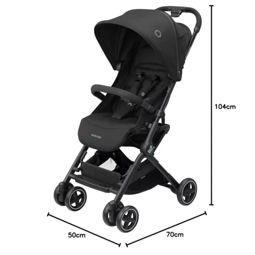 Maxi-Cosi Lara2 Babakocsi 0-22kg Könnyű Kompakt Összecsukható Fekete