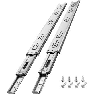   AOLISHENG Rozsdamentes Acél Fiókcsúszó 300mm - Teljes Kihúzású Golyóscsapágyas Oldalsó Sínek Konyhaszekrényhez, 45kg Teherbírás, 1 Pár
