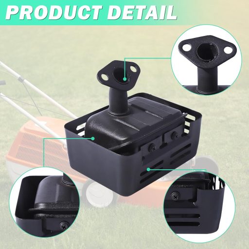 Tobă de eșapament Adefol pentru motoare Honda GX160 GX200 GX120 GX140, cu amortizor și țeavă