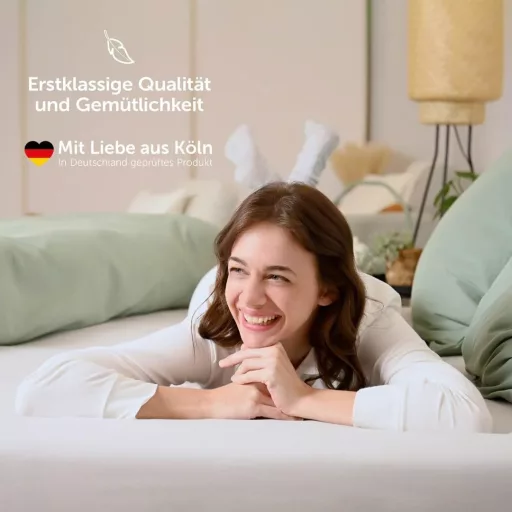 Cearșaf cu elastic Blumtal Jersey 140x200 cm, albastru deschis, bumbac Oeko-Tex