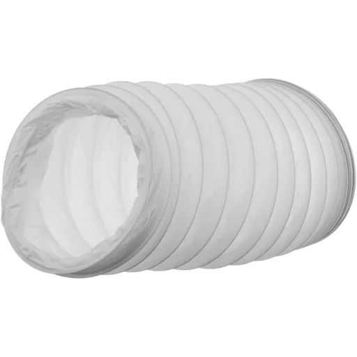 EUROPLAST 150mm PVC Légcsatorna 1m Klíma Szárító Páraelszívó Cső