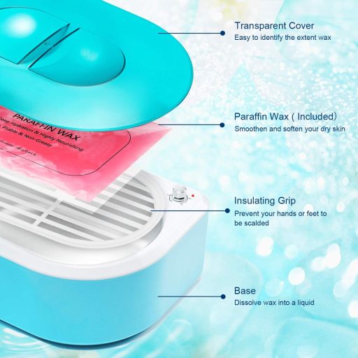 Set de parafină YAOBLUESEA cu 4 x 200g parafină, mănuși și accesorii