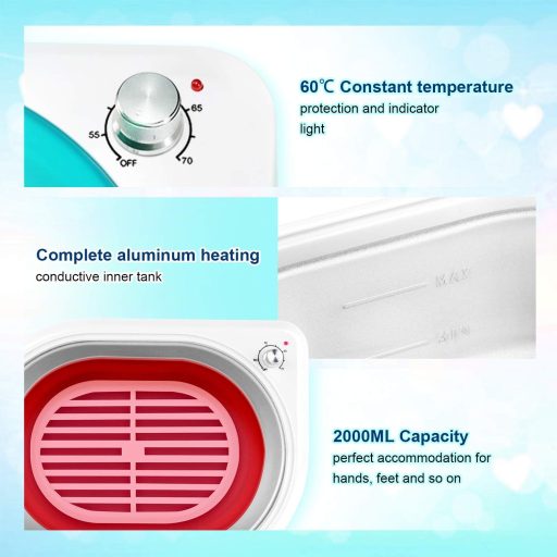 YAOBLUESEA Paraffinbáz készlet 4x200g paraffinnal, kesztyűvel és kiegészítőkkel