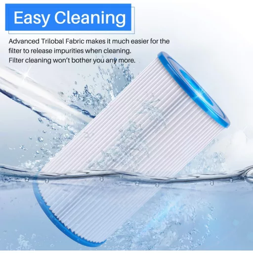 POOLPURE A vagy C típusú medenceszűrő betét Intex szivattyúkhoz, Easy Set és felfújható medencékhez, 4 db-os csomag