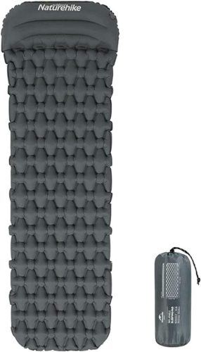 Naturehike Ultrakönnyű Felfújható Kempingmatrac 198*59*6.5cm - Kompakt Túramatrac Hátizsákos Kiránduláshoz, Nedvességálló