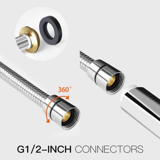 Newentor sprchová hlavica s 1,5 m hadicou, 6 režimami prúdu, chrómovaná
