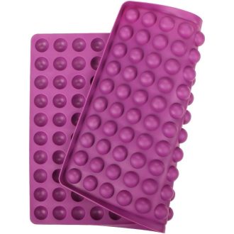   webake Kutyacsemege Szilikon Sütőforma 140 Üregű Félgömb Lila Kutyakeksz Forma