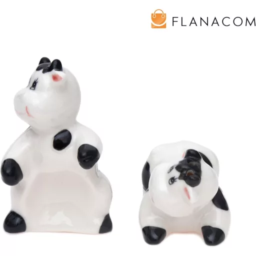 Flanacom Vicces Porcelán Só és Bors Szóró Tehén Motívumos Ajándék