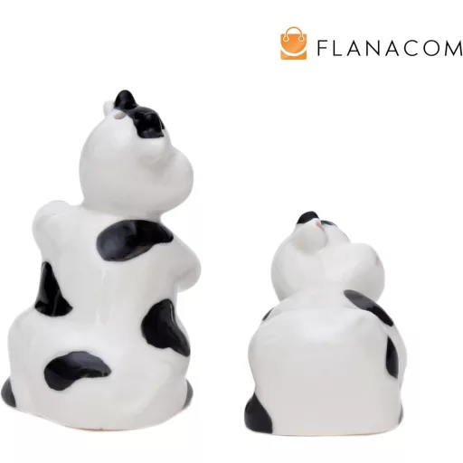 Flanacom Porcelánová soľnička a korenička sloní pár - Vtipný darček na korenie