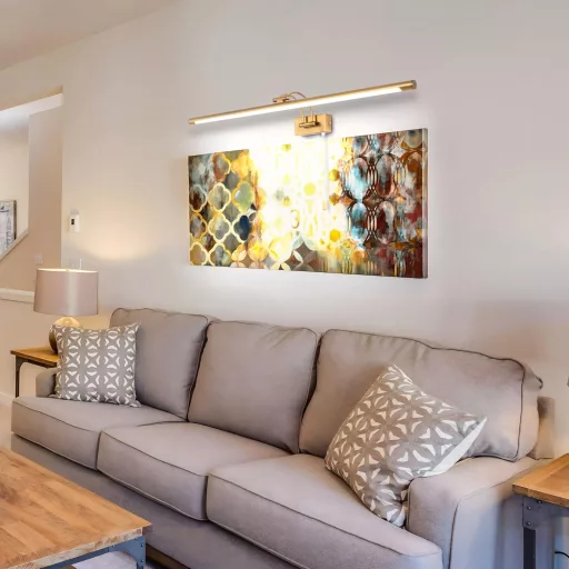 MantoLite LED Tükörlámpa 90 cm Réz - 16W, 3000K Meleg Fehér Fény, IP44 Vízálló, Húzókapcsolós Fürdőszobai Fali Világítás, 270° Állítható