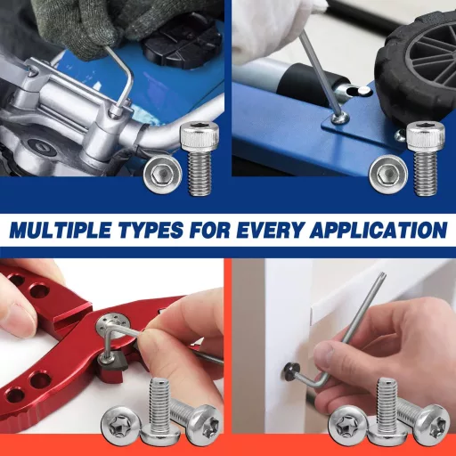 WORKPRO 18 részes Torx és gömbfejű imbuszkulcs szett 1.5-10mm Cr-V acél
