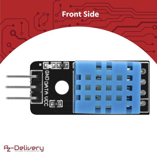 Modul senzor temperatură și umiditate AZDelivery KY-015 DHT11, 5 bucăți, compatibil Arduino și Raspberry Pi