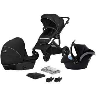   Kinderkraft Prime Lite 3 az 1-ben Fekete Babakocsi Újszülötttől