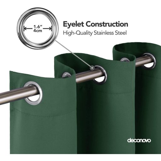 Perdele opace Deconovo, termoizolante, fonoizolante și întunecătoare