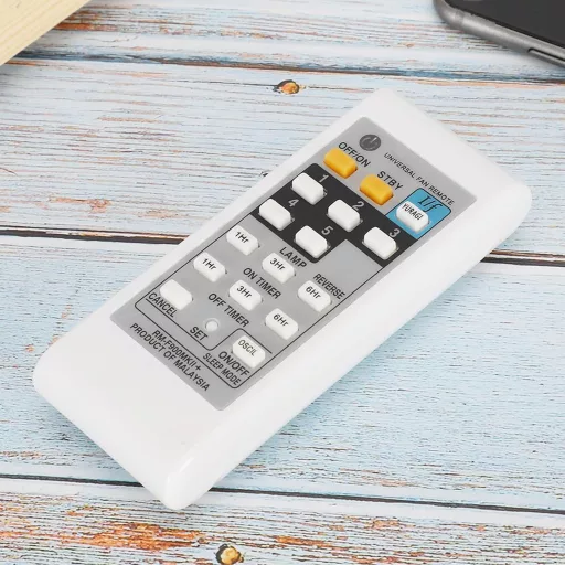 Lazmin112 Telecomandă Universală Ventilator ABS Alb Regulator de Viteză Compatibil KDK ELMARK