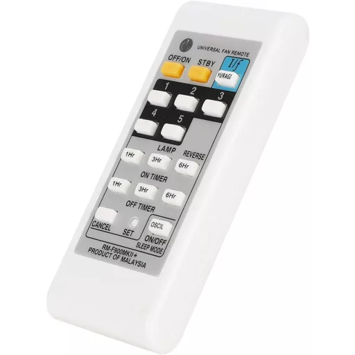 Lazmin112 Telecomandă Universală Ventilator ABS Alb Regulator de Viteză Compatibil KDK ELMARK