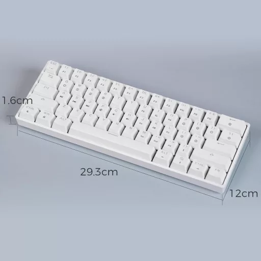 EPOMAKER GK61 61 gombos mechanikus billentyűzet RGB háttérvilágítással, vízálló IP68