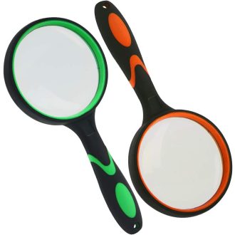   HAKACC 2db Nagyítólencse Gyerekeknek Rovarészleléshez és Tanuláshoz, Hordozható Lupa Szeniőröknek