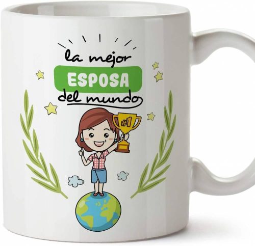 Cană MUGFFINS "Soție" cu Inscripție în Spaniolă - Cadou Original