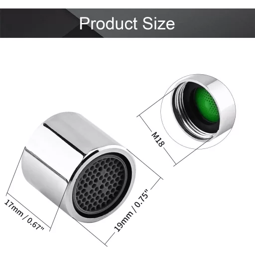 MroMax 18mm Csaptelep Perlátor 3 darabos Univerzális Réz Csapszűrő Fürdőszoba Konyha Mosdó Cserealkatrész