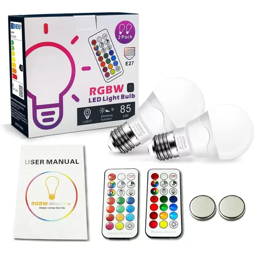 Unisun RGB LED izzó színváltó okos világítás