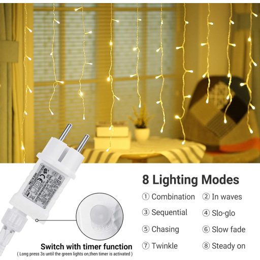 Vianočné LED svetelné cencúle Joomer 300/400 LED, vianočná dekorácia