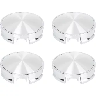  X AUTOHAUX 62 mm Strieborné Stredové Krytky Diskov - Sada 4 ks Krytov Nábojov Kolies s 4 Úchytmi, Univerzálne pre Disky Kolies