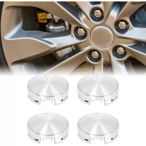 X AUTOHAUX 62 mm-es Ezüst Felni Közép Kupak Szett - 4 db Autó Kerékagy Dísztárcsa 4 Füllel, Univerzális Felnikhez