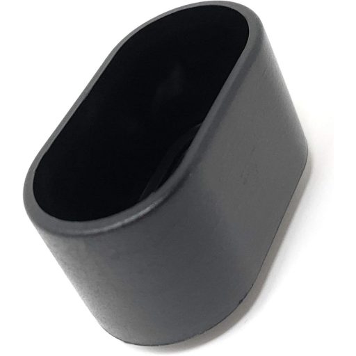 Design61 8x Szék Lábvédő Sapka 38x20mm Ovális Csövekhez PE Fekete