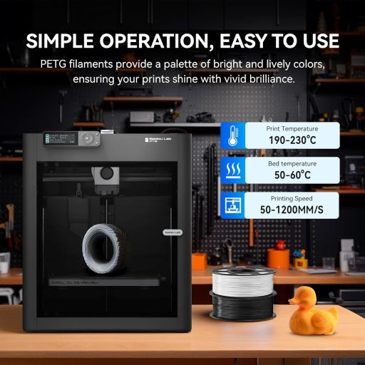 Filament TPU JAYO 1,75 mm Negru 500 g Flexibil pentru Imprimare 3D