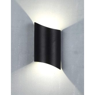   Charoom Modern LED Kültéri Fali Lámpa, IP44 Vízálló, 10W, Fekete, 4000K - Kertekhez és Teraszokhoz