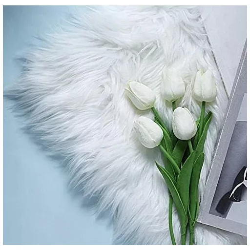 Anaoo 24 db Fehér Latex Műtulipán - Esküvői és Otthoni Dekoráció