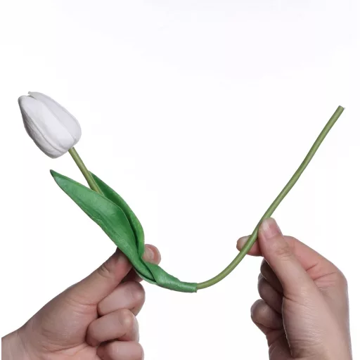 Anaoo 24 db Fehér Latex Műtulipán - Esküvői és Otthoni Dekoráció