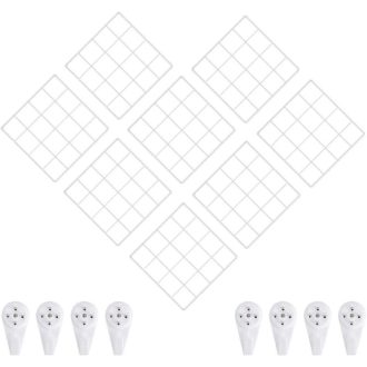   Fali dekoráció fotórács, 20 x 20 cm, fehér színű - stílusos és multifunkcionális fotófal