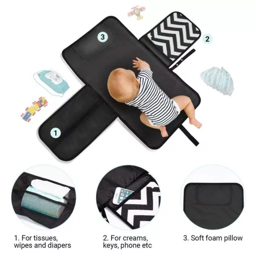 Multifunkcionalna Prijenosna Torba za Presvlačenje Bebe