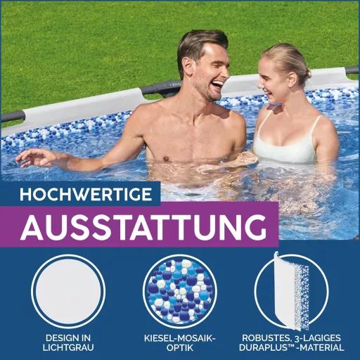 Bestway Steel Pro MAX 305x76 cm kerek medence szürke, szivattyú nélkül - Single